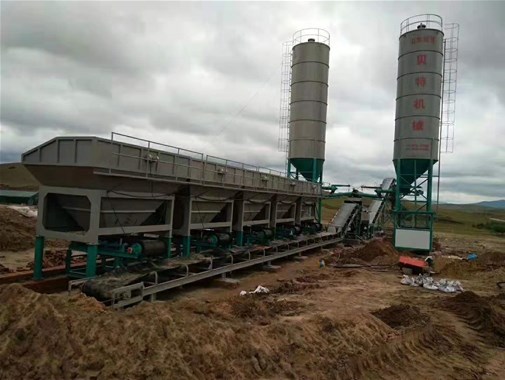 新疆800型双搅拌水稳设备厂家，700吨水稳站价格